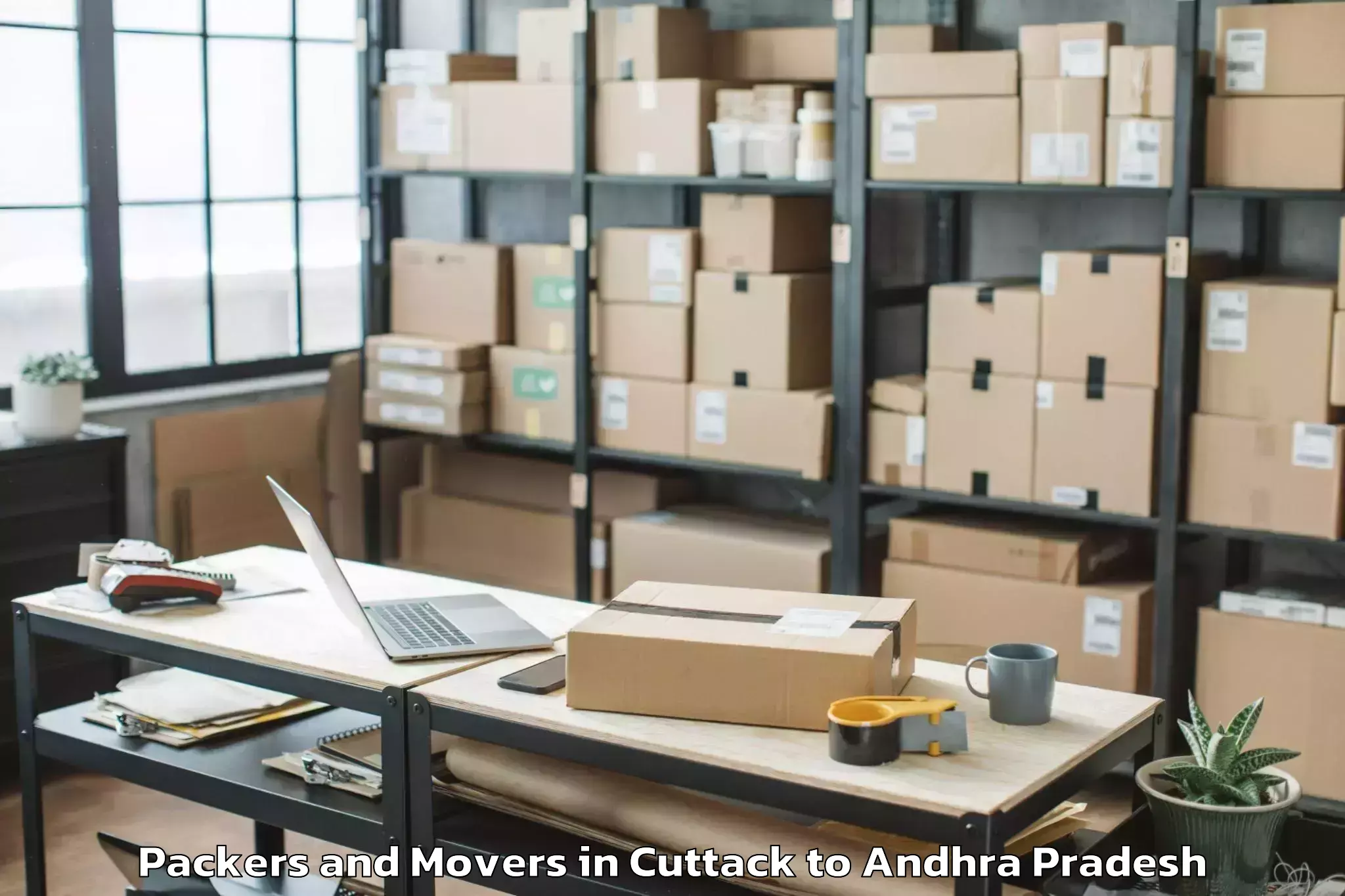 Professional Cuttack to Chodavaram Packers And Movers